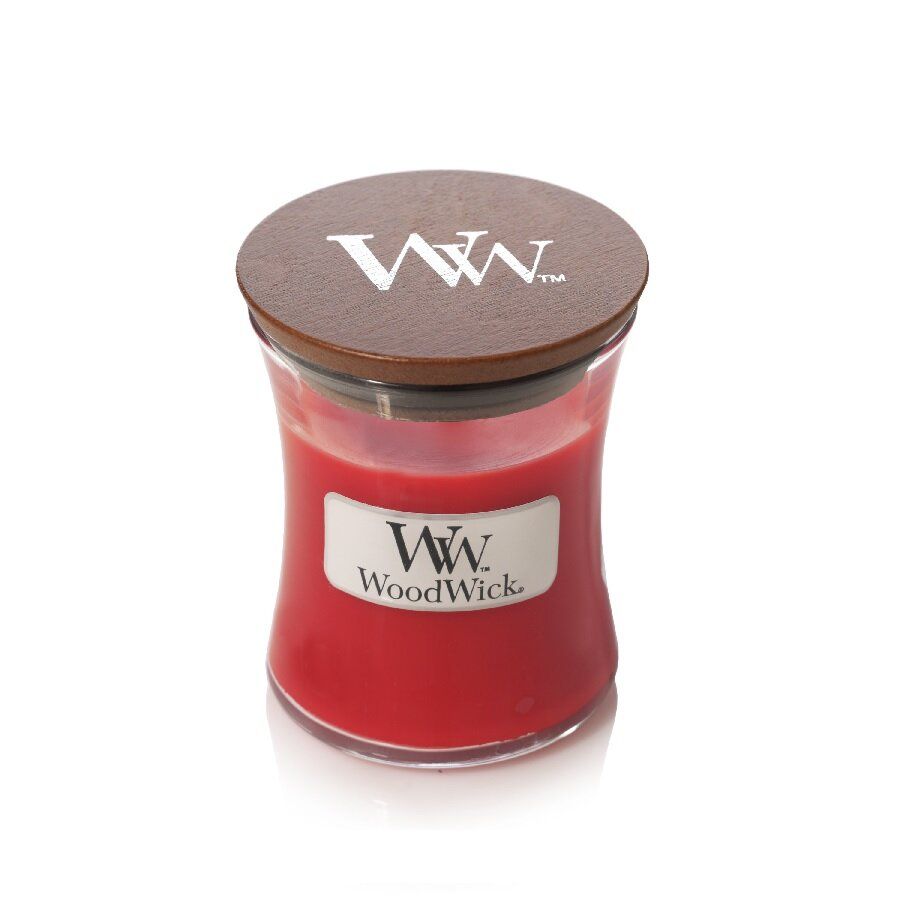 Ароматична свічка з ароматом різдвяних ягід Woodwick Mini Crimson Berries 85 г Ароматична свічка з ароматом різдвяних ягід Woodwick Mini Crimson Berries 85 г